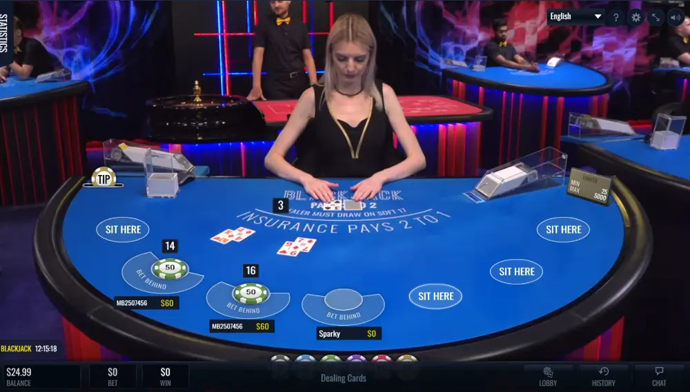 Live Blackjack Studio